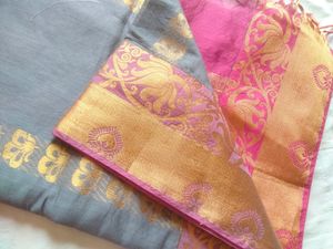 Kanjivaram Boder In Chendri Silk Pattu Saree