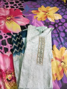 Stylish Teal Salwar Kameez Set