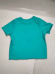 Green &#39;Who Cares&#39; Tee