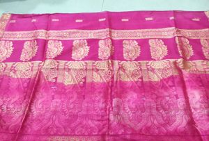 Pink Colored Beautiful Saree 💕