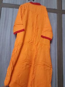Orange Kurti Set