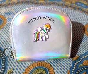 *COMBO* Holographic &amp; Handmade Printed Wallet