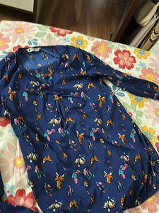 Blue Floral Print Top