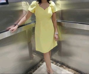 Yellow Sweetheart Dress