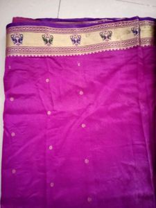 Elegant Purple &amp; Gold Sari