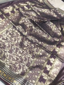 Price Drop Pure Silk Saree💙🩵
