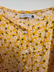 Floral Yellow Dress