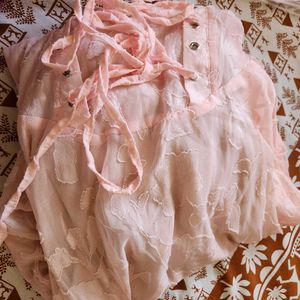 Lace-Up A Line Dress