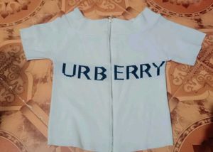 URBERRY Graphic Zip-Up Top