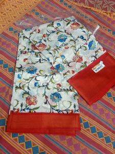 Zari Copper Floral Saree Daily Wear Rs 350