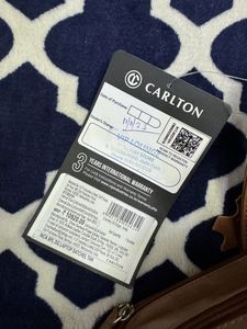 Carlton Luxury Brown Leather Laptop Messenger Bag