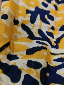 Yellow Printed Kurti