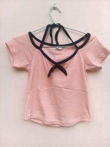 Korean bow tie crop top (UNUSED)
