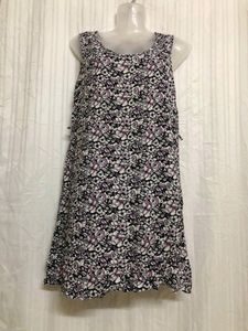 Blue Printed Mini Dress