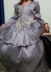 Crushed Material Heavy Gown