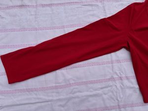 Red Tie Front Top