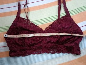 Lace Bralette Stretchable Pads Not Included