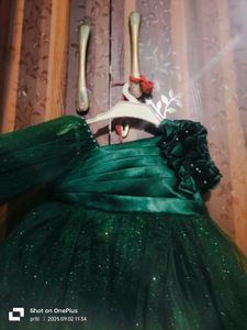 Party Wear Green Frock