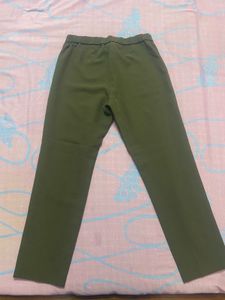 Olive Green Straight Leg Pants