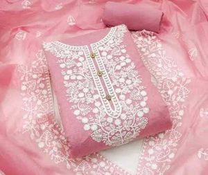 Elegant Pink Dress Material