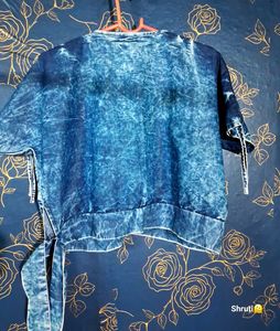 Denim Tie-Up Butterfly Top