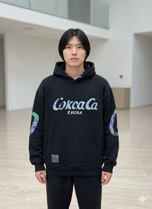 Black Graphic Hoodie