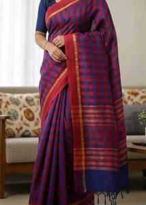 Elegant Checked Saree