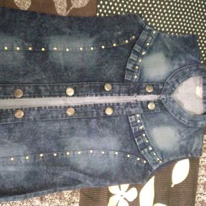 Denim Jacket with Studs