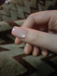 Sheer Pink Cat eye Nails