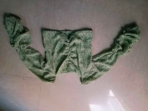 Floral Print Green Top