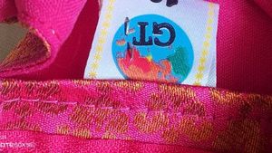 Pink Embroidered Sari Blouse