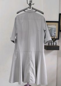 Uniqlo U Dropped Waist 3/4 Sleeve Shirt Dress