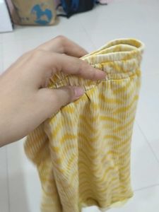 Yellow Patterned Shorts
