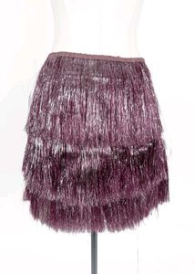 Tiered Fringe Mini party sparkle Skirt