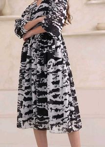 Elegant Black &amp; White Dress