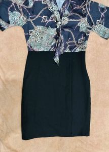 Chic Chain &amp; Animal Print Dress
