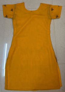 Yellow Embroidered Kurta Set