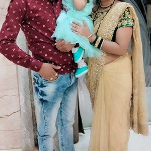 Embroidered Net Saree