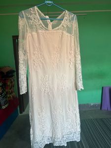 Elegant Lace Overlay Dress