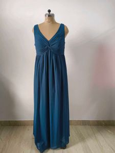 Teal Chiffon Gown