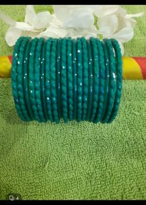Teal Indian Bangles