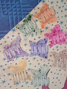 Butterfly Hair Clips (Pack Of 6 )🦋🌸