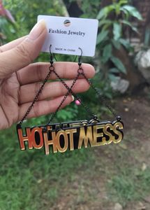 HotMess Acrylic Chain Earrings