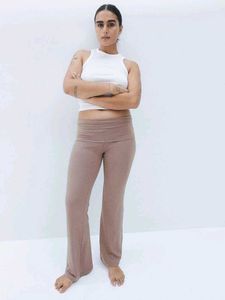H&amp;M Foldover Waist Flared Legging/ Size-S