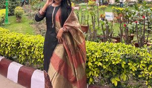 Elegant Black Kurta Set with Dupatta