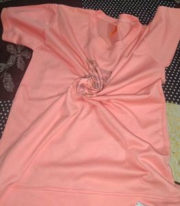 Peach Graphic T-Shirt