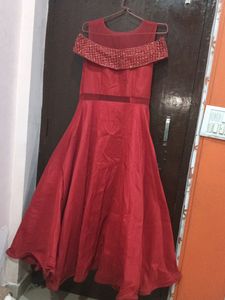 Red Big Flare Gown ❤️❤️