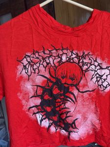 Red Graphic Print T-Shirt