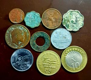 Assorted INDIAN coins