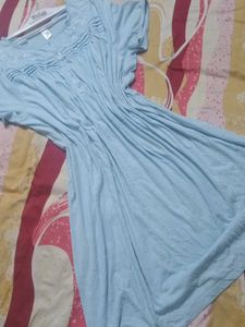 🥱😴😴Vintage Blue Embroidered Nightgown